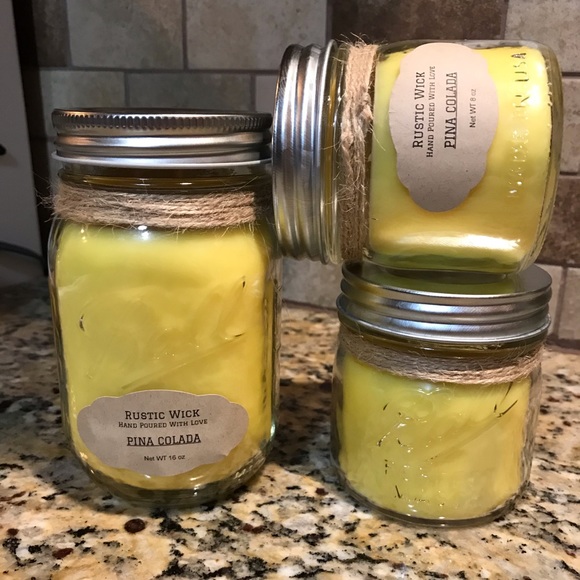 One (1) Pina Colada Scented Candle - Picture 1 of 4